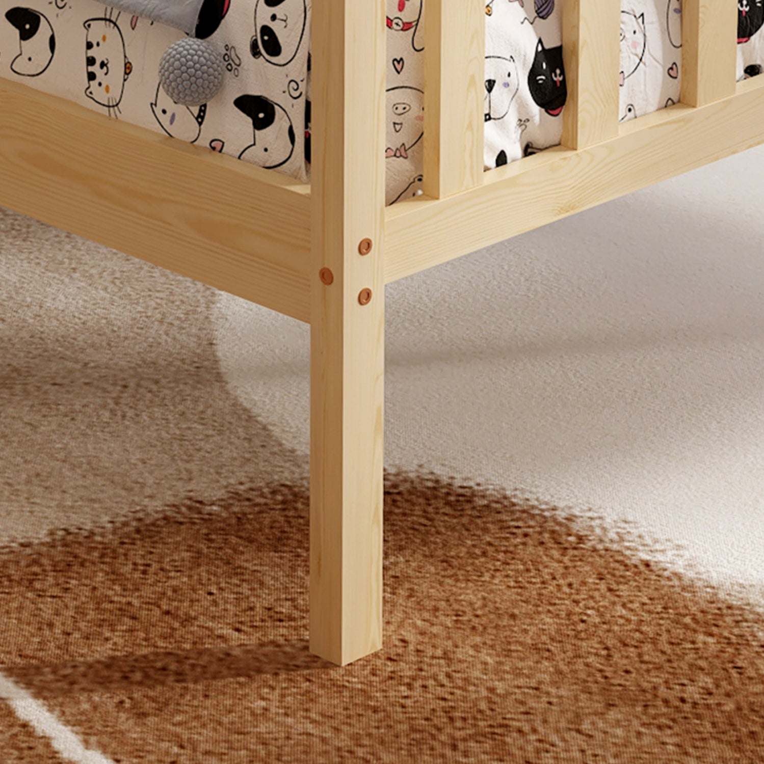 Легло GIMLY дърво естествен цвят 190x90см