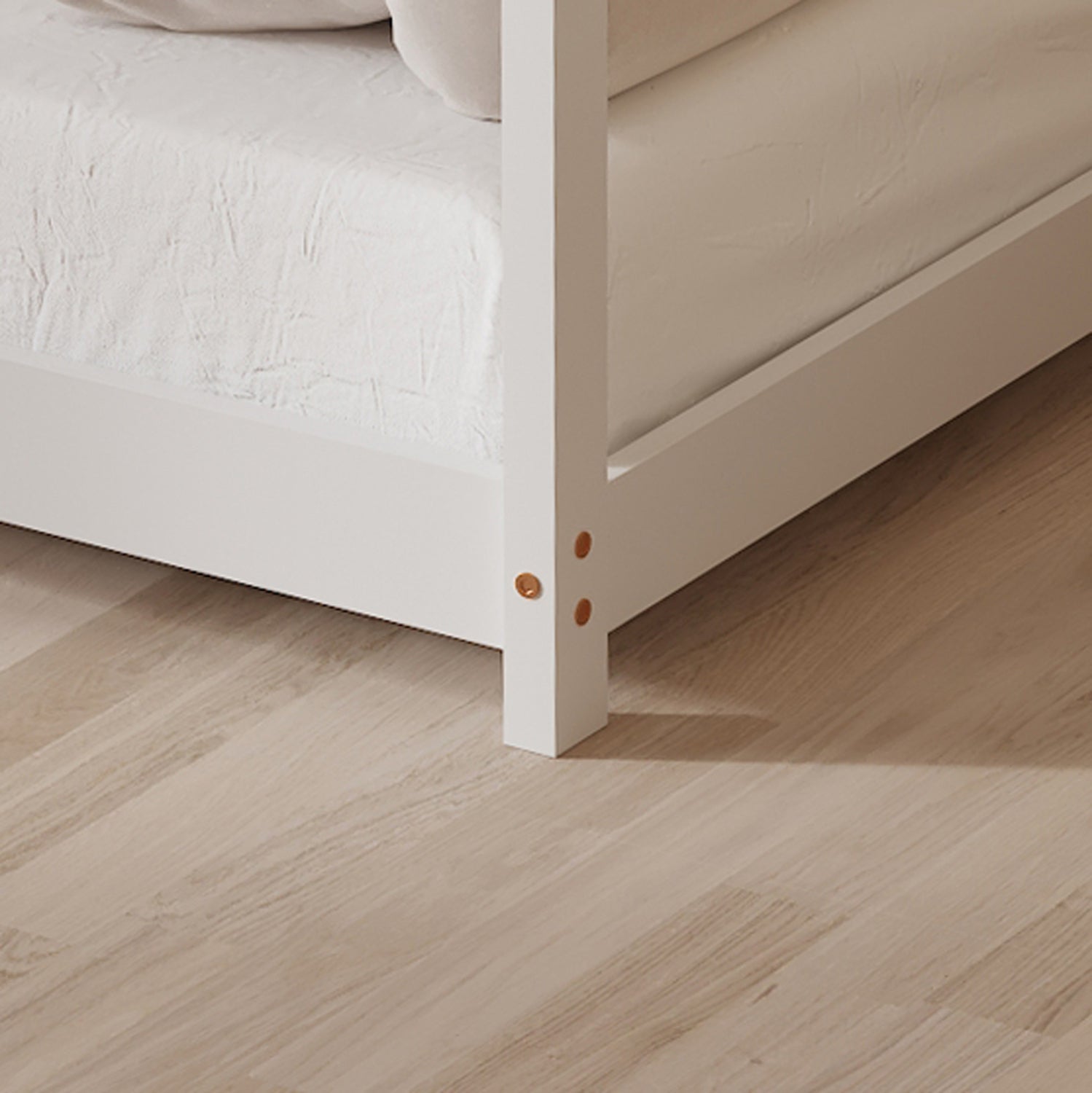 Легло  PEPE бял цвят за матрак 90/190см