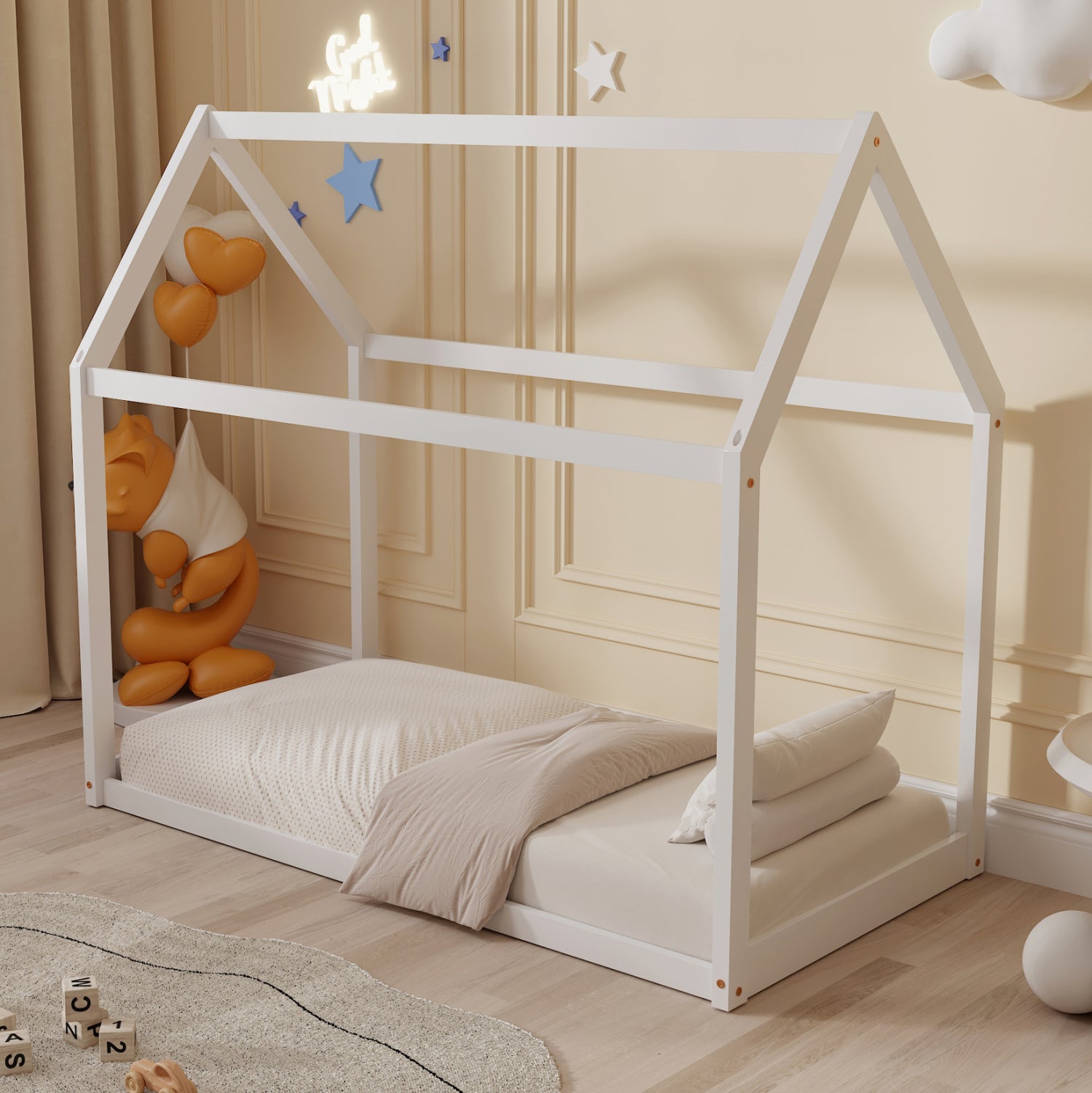 Легло  PEPE бял цвят за матрак 140/70см