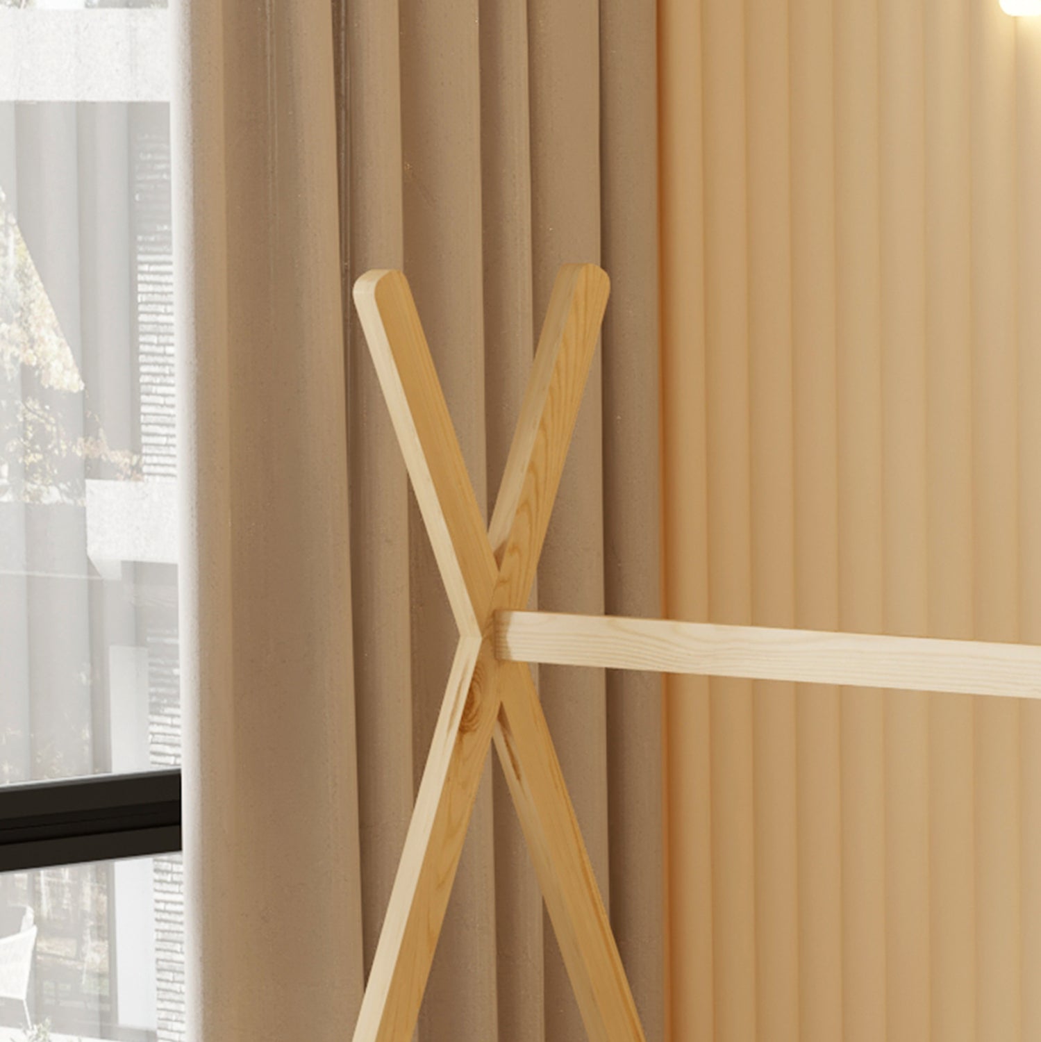 Легло MUNK  цвят натурал за матрак 90/190см