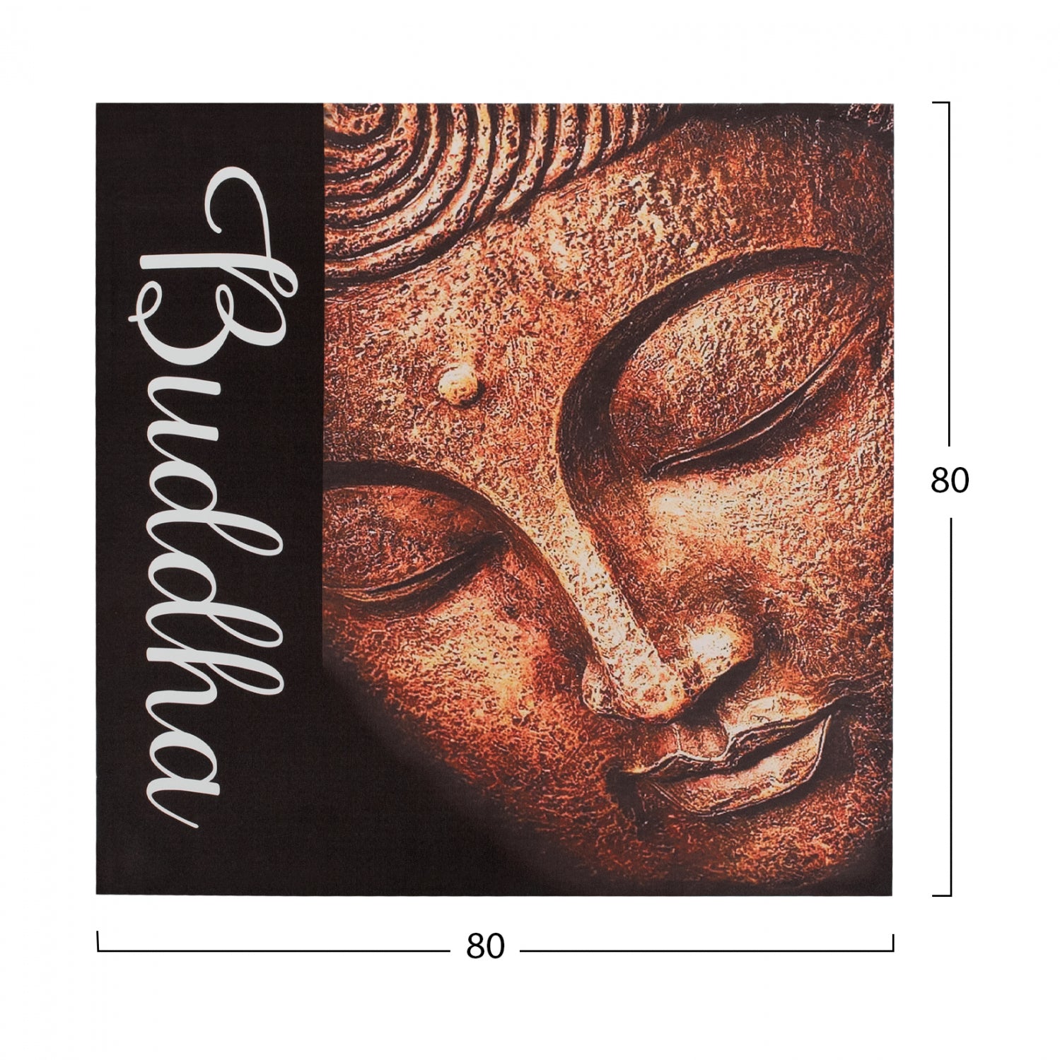 Картина лицето на BUDDHA2 /80X80X2.5