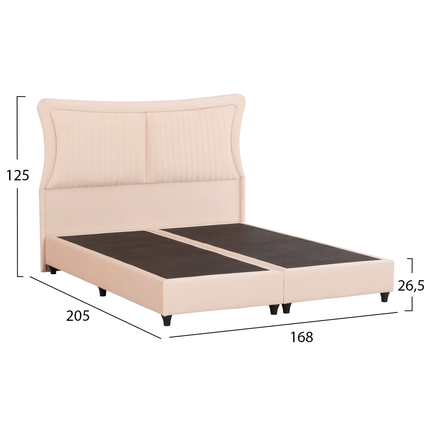 Спалня  NESTOR бежов цвят 160x200см