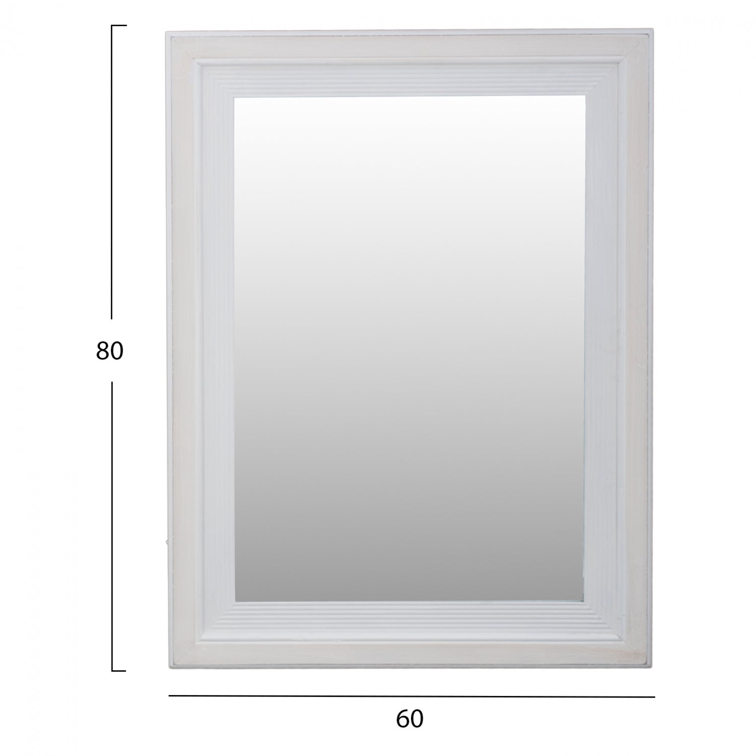 Огледало Kenna бяла патина 60x2x80 см.
