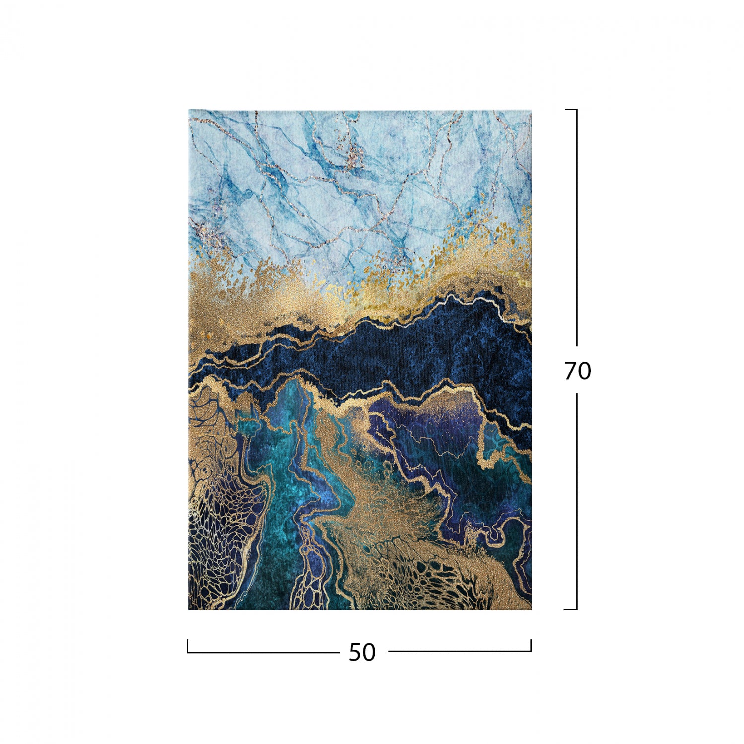 Картина на платно с мраморен ефект 50х3х70см.