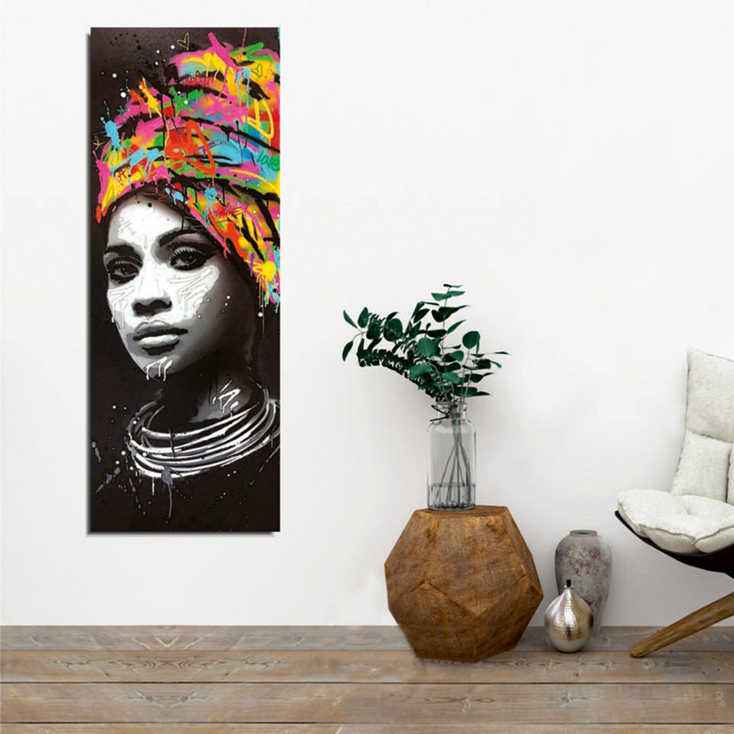 Картина момиче с тюрбан 80X3X30