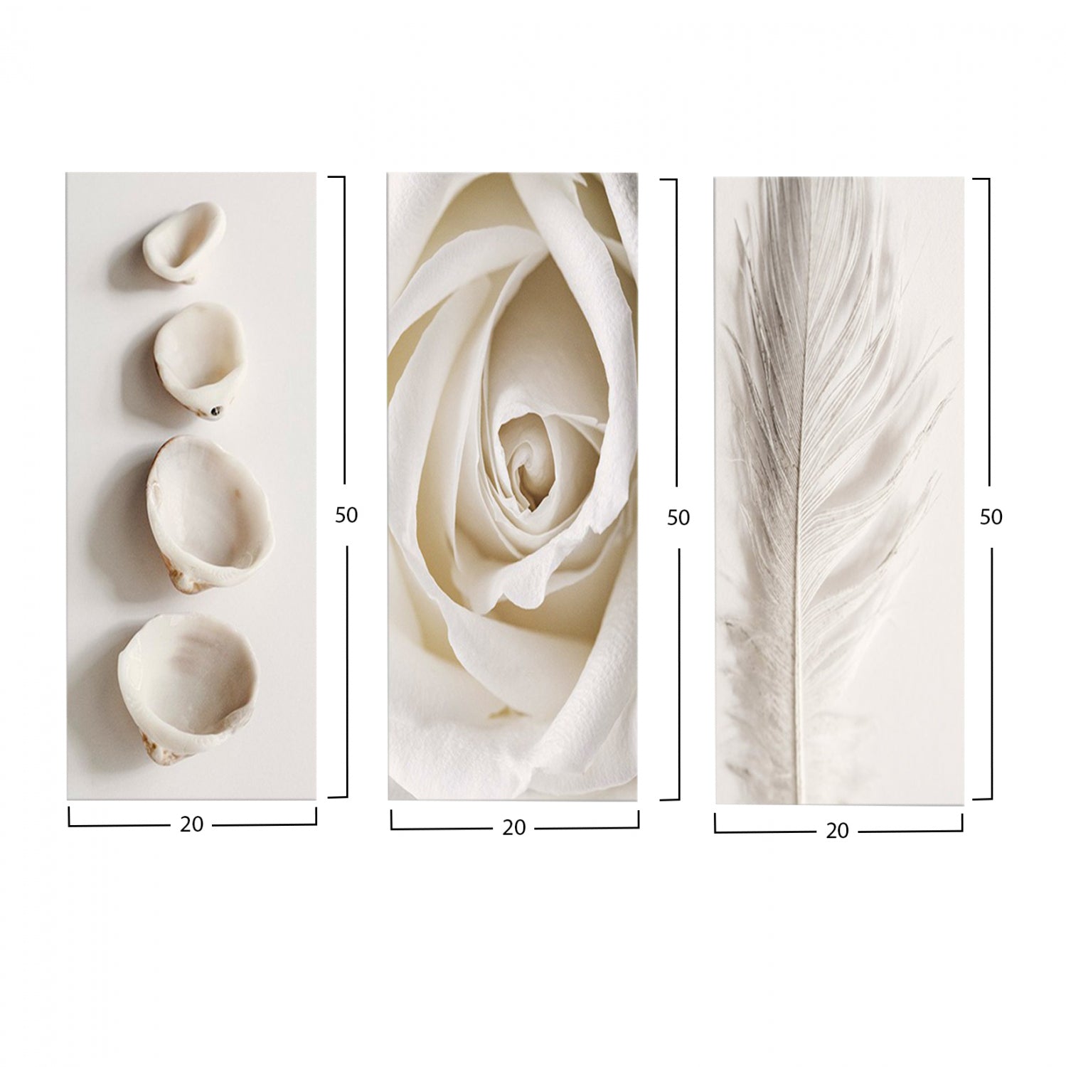 Декоративна картина  Мдф натурални елементи 60х0,3х50см.