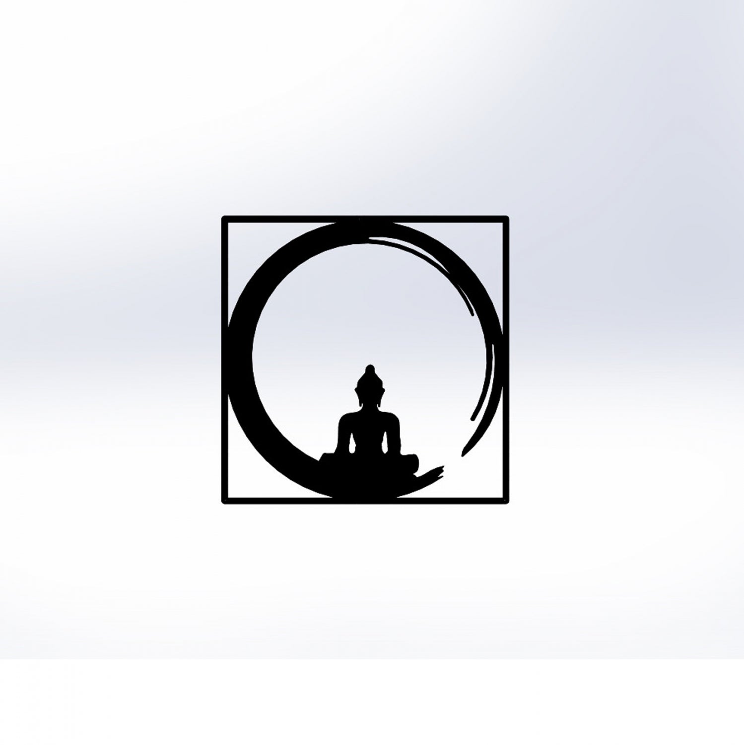 Декорация буда черен цвят 50Χ50