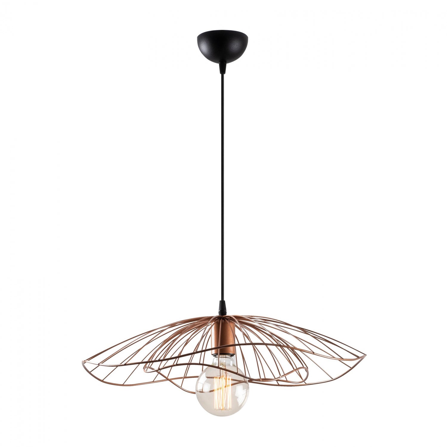 Таванна лампа 7229 меден цвят Φ50x111 см