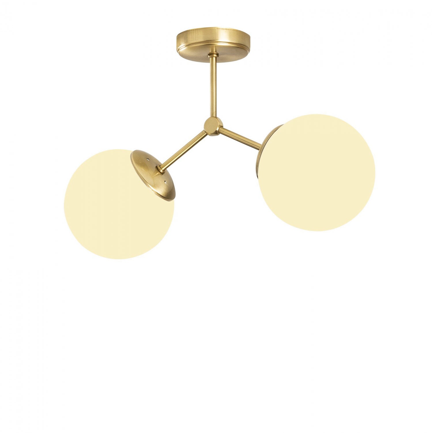 Таванна лампа 7262 златист-бял цвят 44X15X28 см