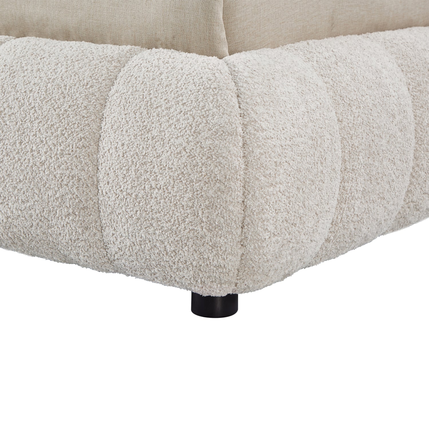 Легло BUBBLE  букле бежов цвят 160x200см