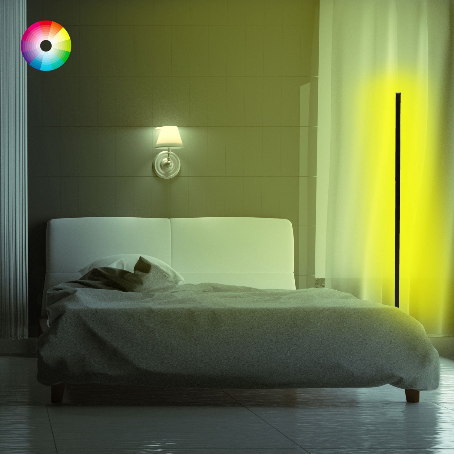 Led подова лампа 7309 безжично управление 30x30x120 см
