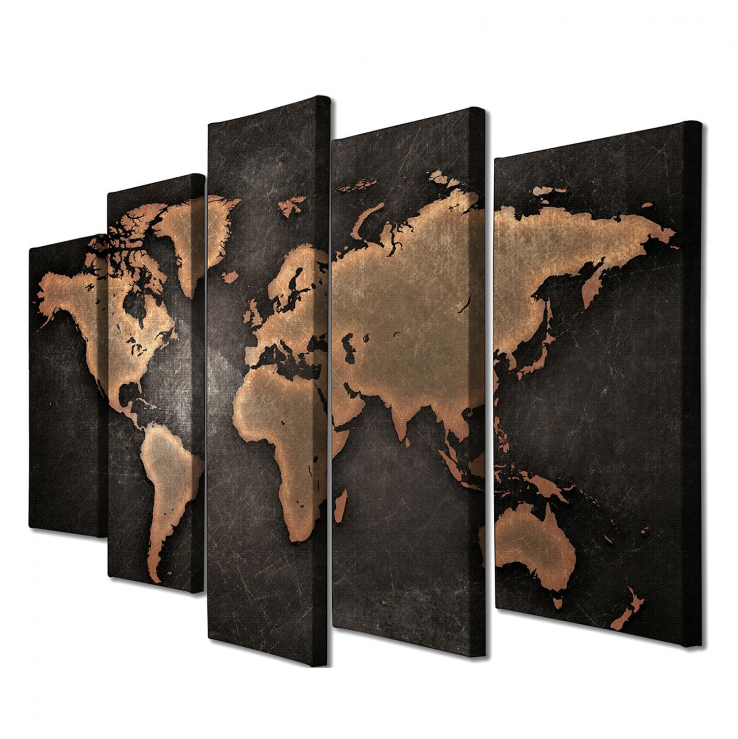 Петолъгълна картина върху платно 105x3x70 см