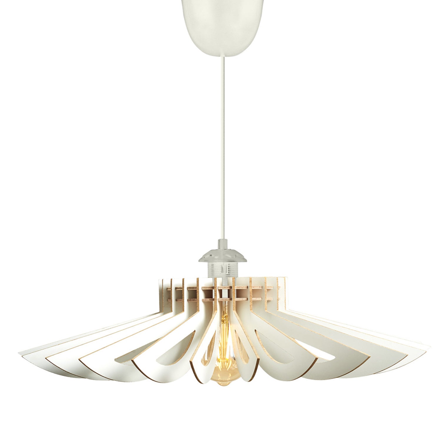 Таванна лампа 7348 бял цвят  φ68x50h см