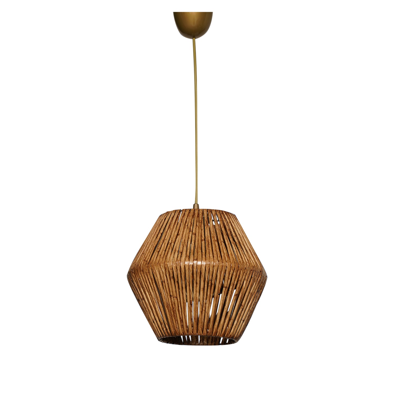 Таванна висяща лампа 7362 орех цвят 25x25x55в см