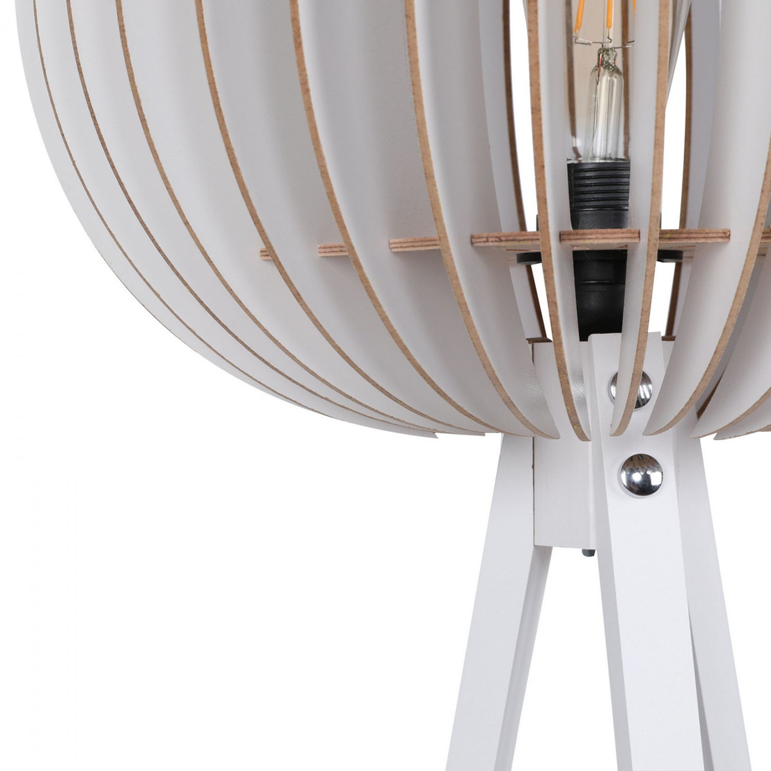 Подова лампа 7375 бял цвят Φ36x145см