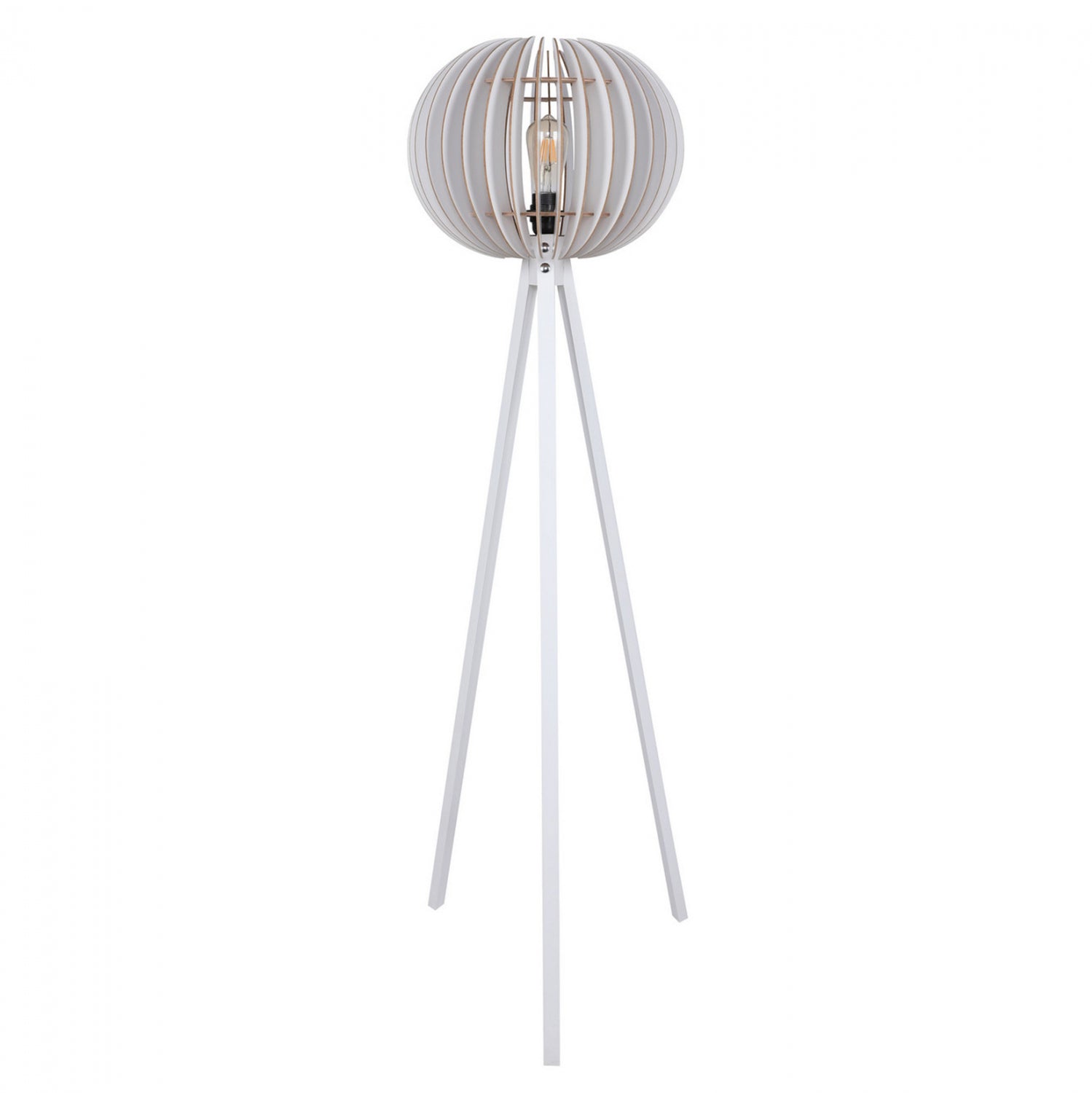 Подова лампа 7375 бял цвят Φ36x145см