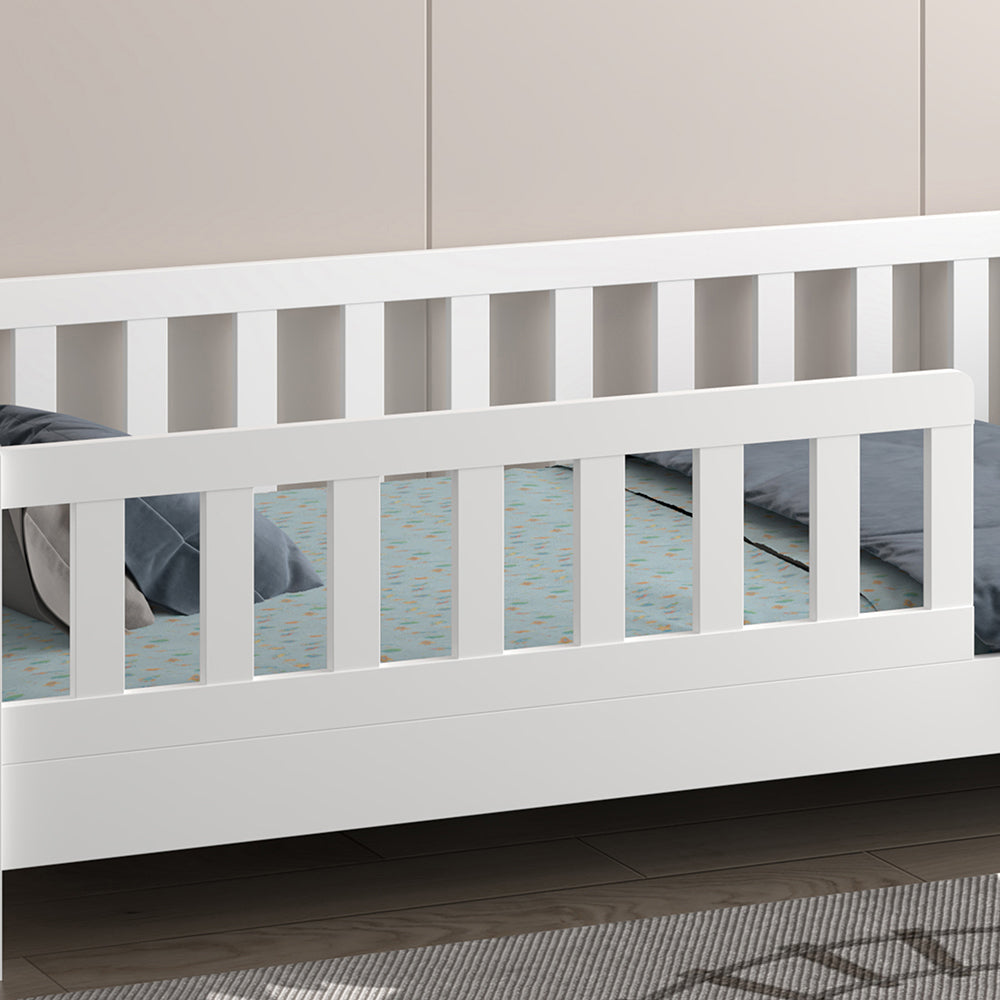 Детско легло  HOUSER t.montessori масивна борова дървесина в бяло - за размери 190x90см.