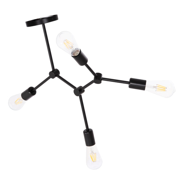 Таванна лампа  LIGHTY черен цвят  57x5x52см