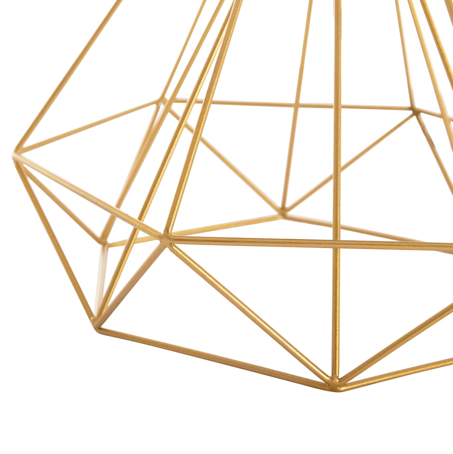 Настолна лампа geilo златист металик - черна pvc шапка φ25x48.5см