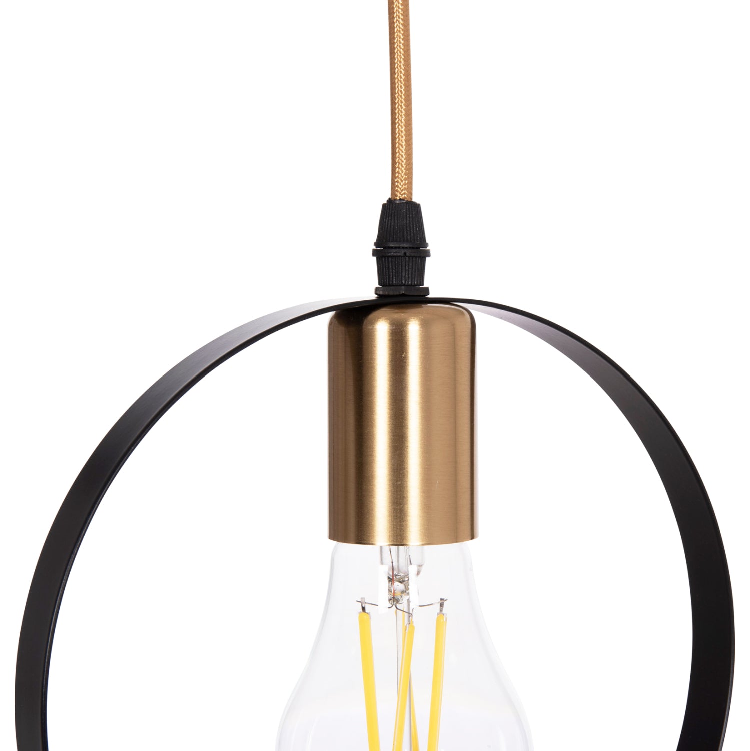 Тавнна лампа  Krent черен-златист цвят  20x4x125см