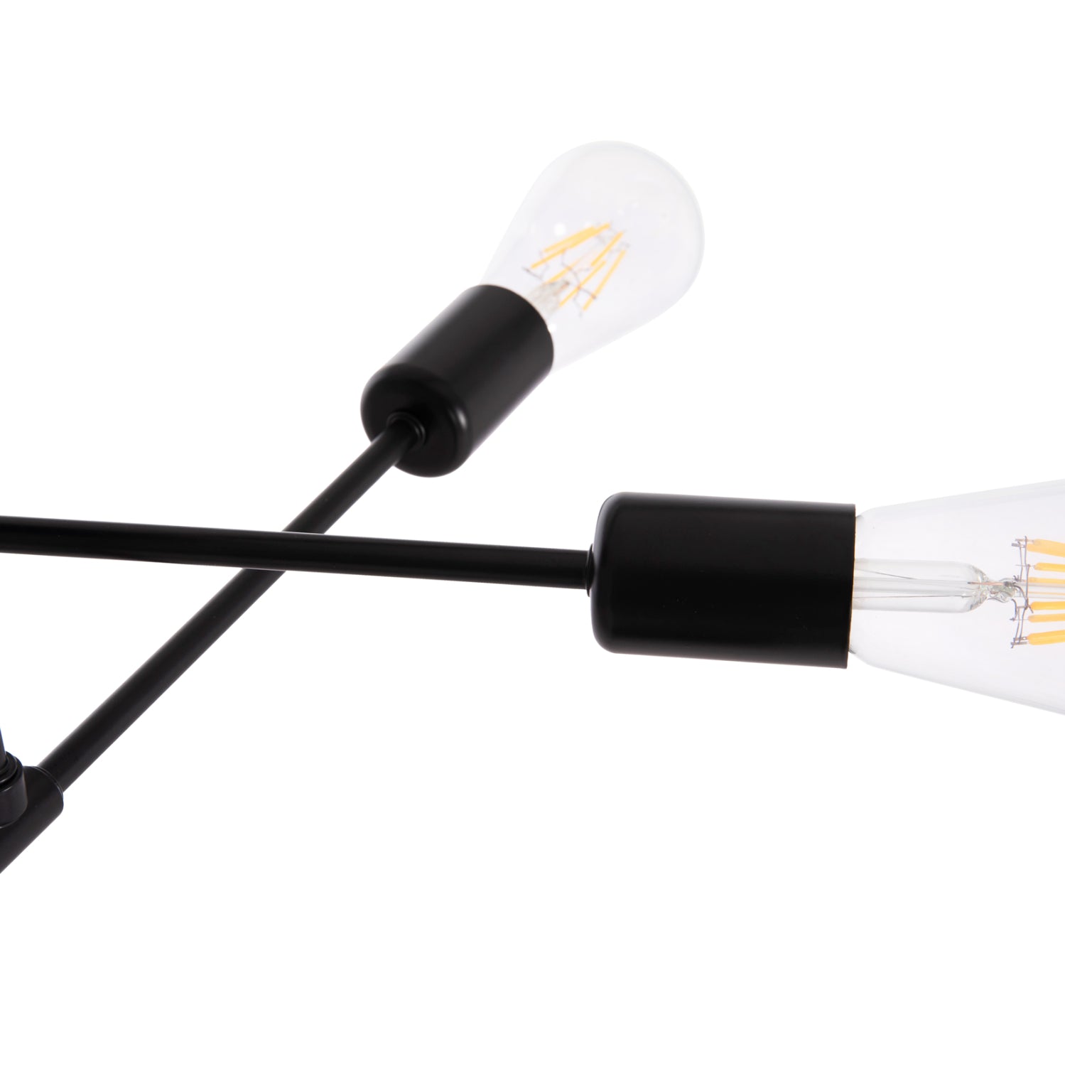 Таванна лампа  LIGHTY черен цвят  51x51x23см