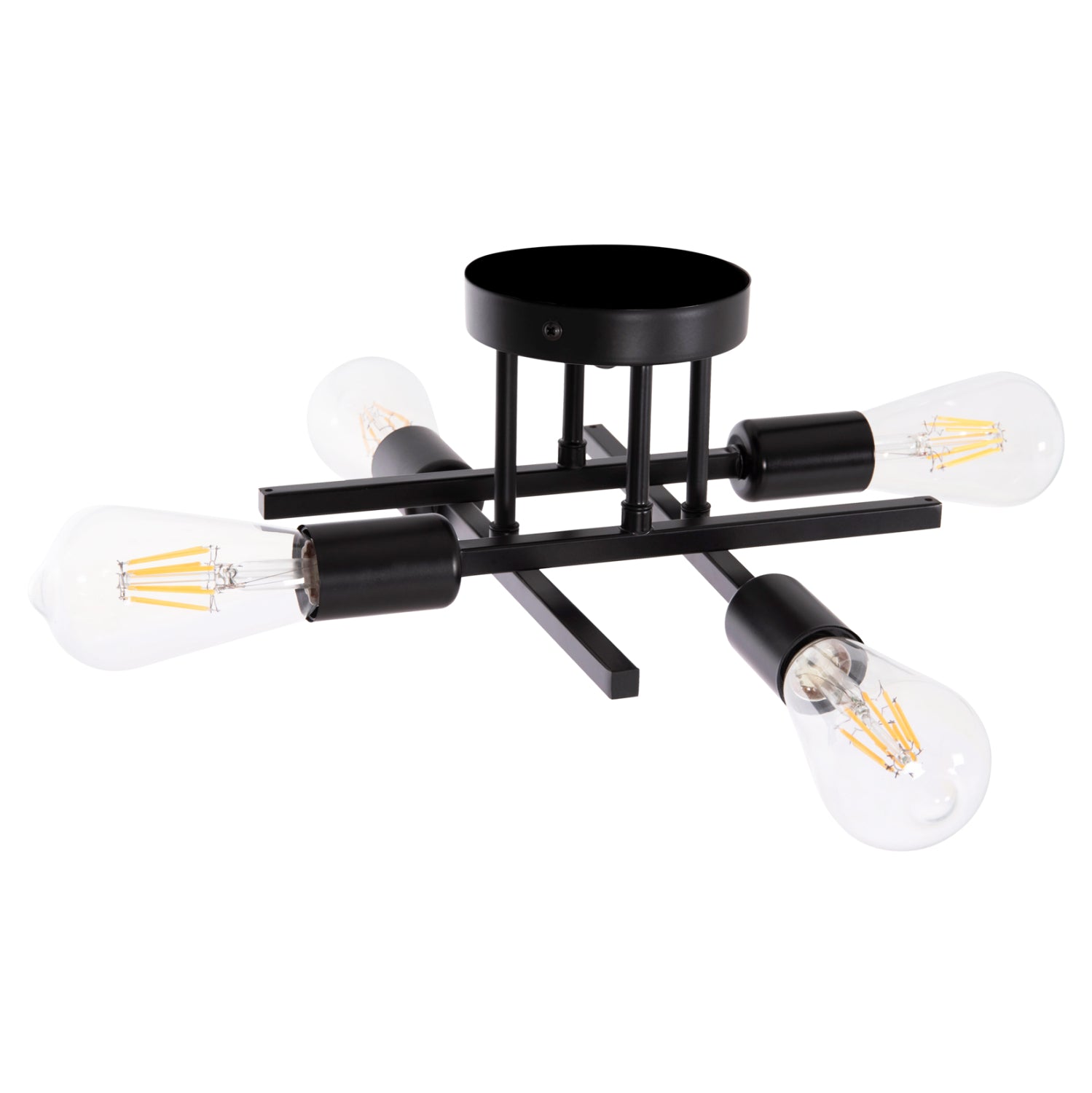 Таванна лампа LIGHTY черен цвят 28x28x15см