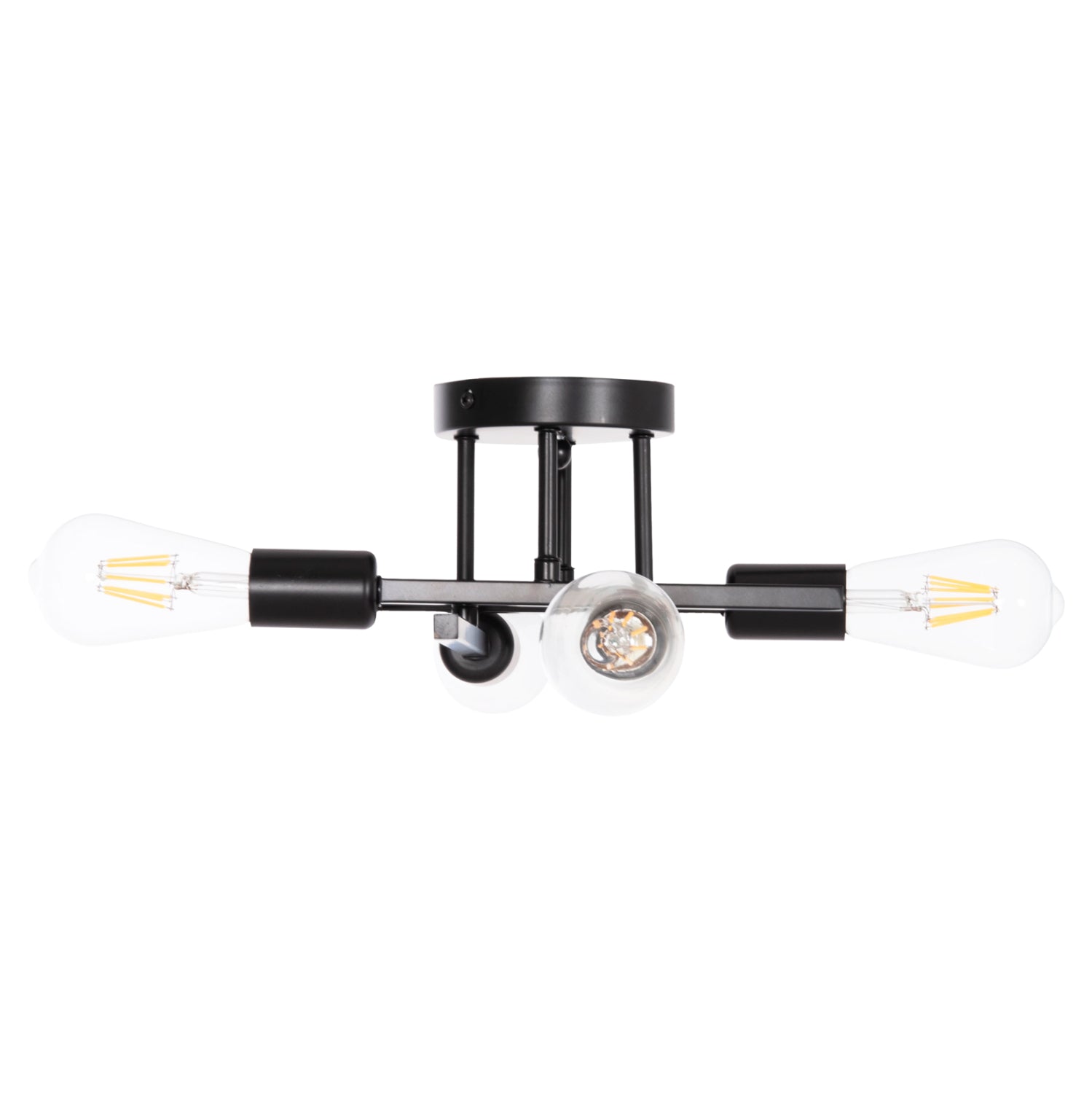 Таванна лампа LIGHTY черен цвят 28x28x15см