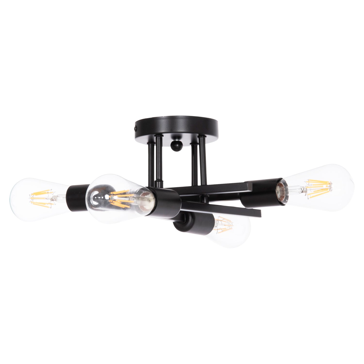 Таванна лампа LIGHTY черен цвят 28x28x15см