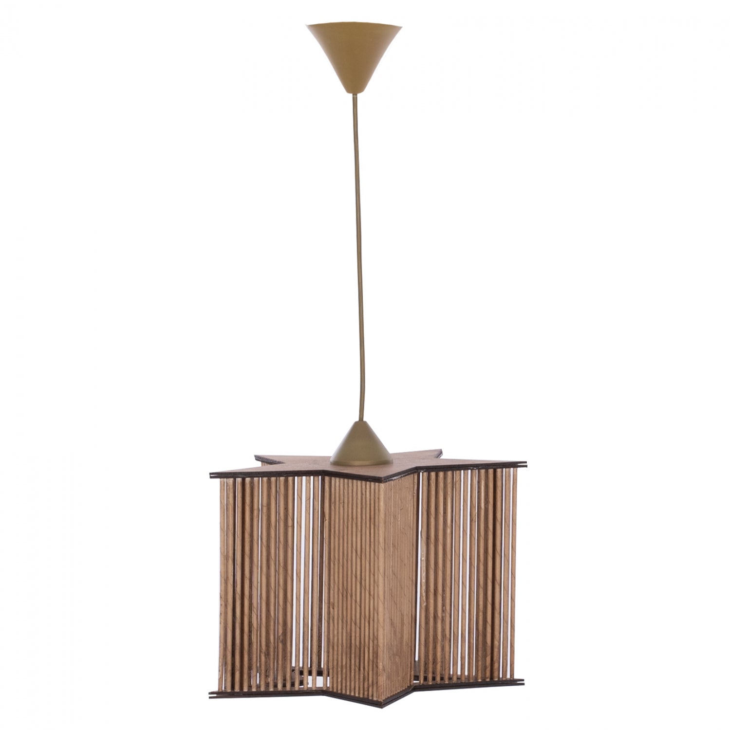 Таванна лампа 7485 златист-естествен цвят 30x30x71см