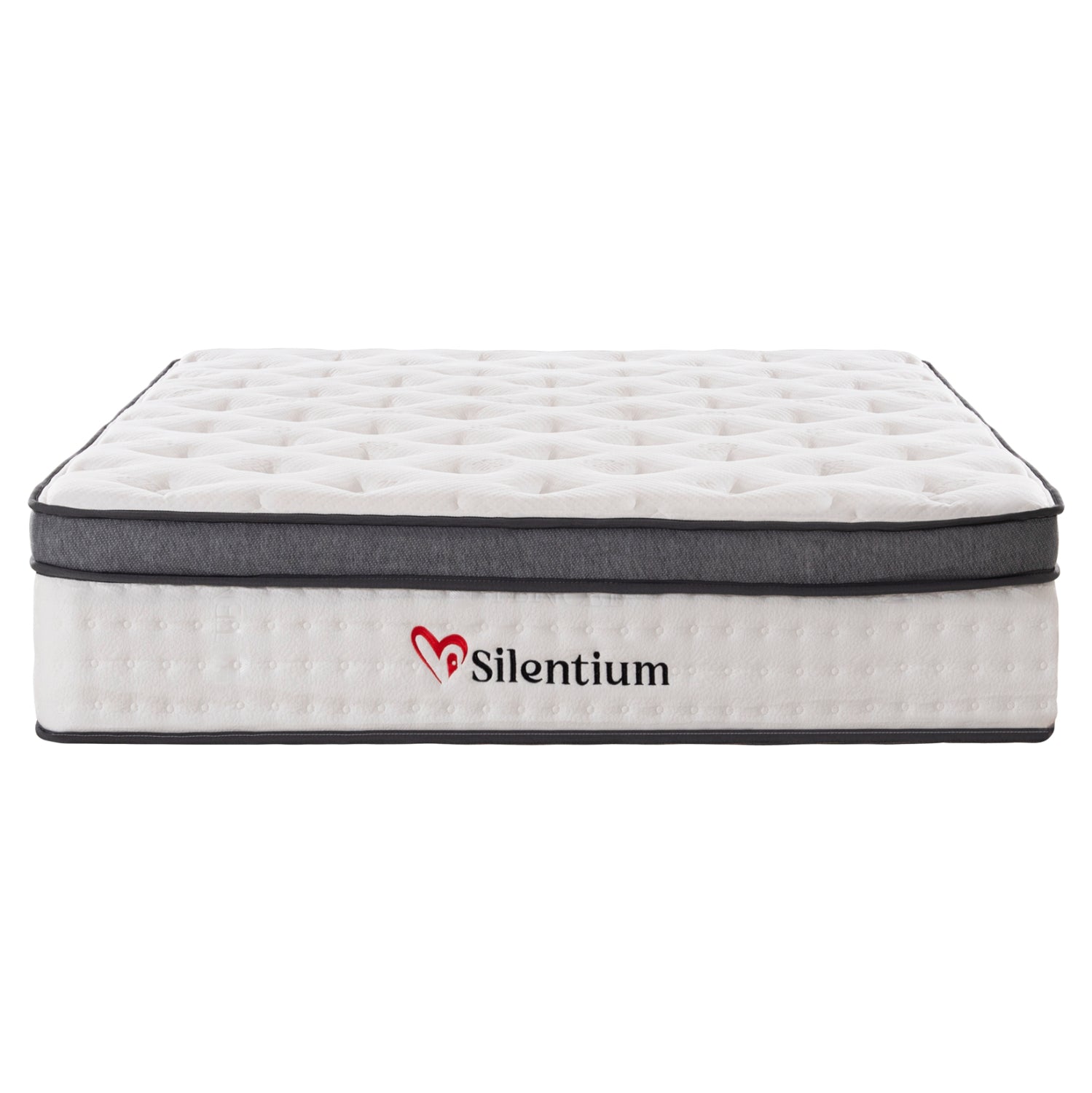 Матрак с двойни пружини SILENTIUM pocket - бял 140x200x30 см