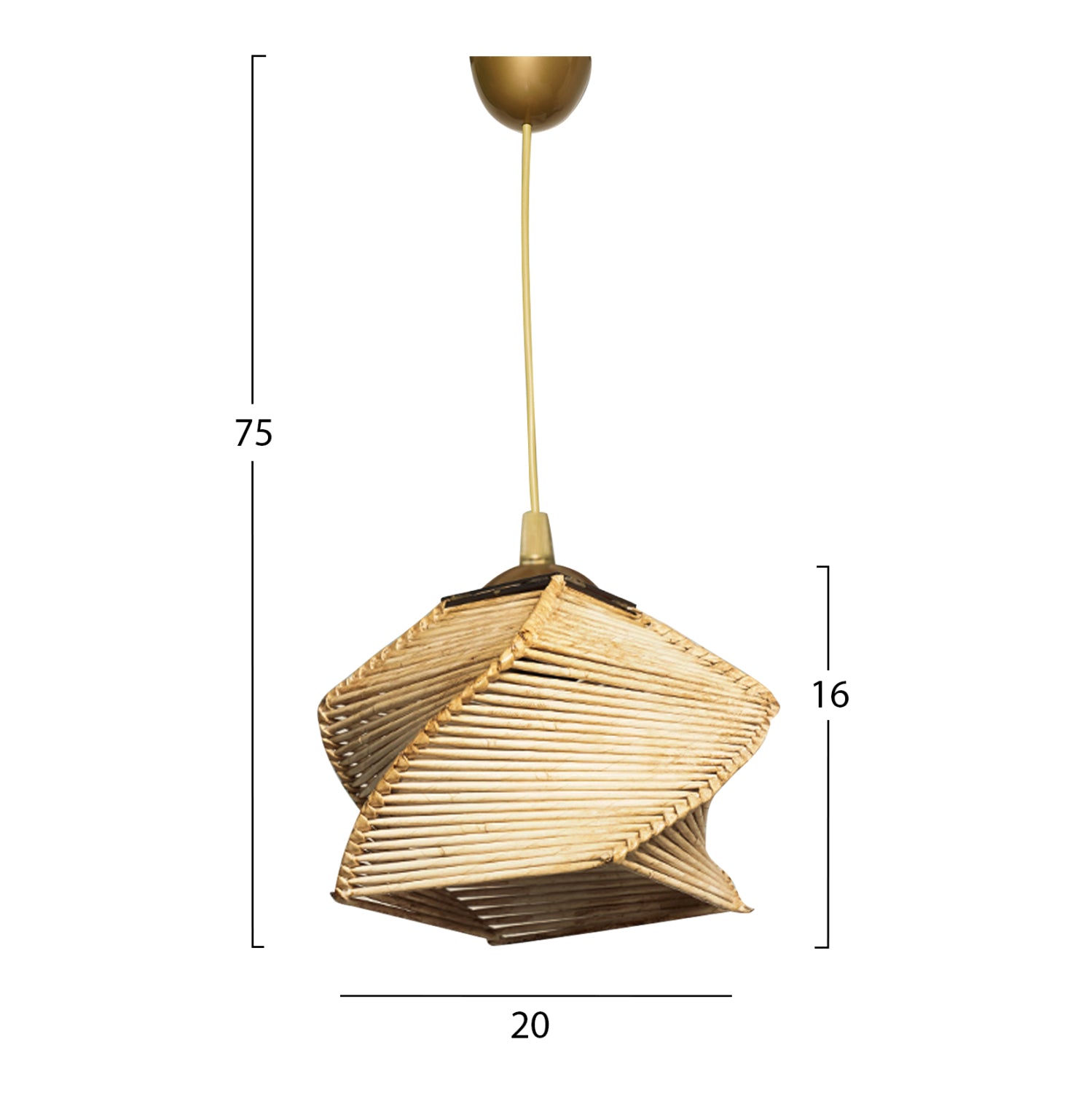 Таванна лампа Арлен 20x20x75 см