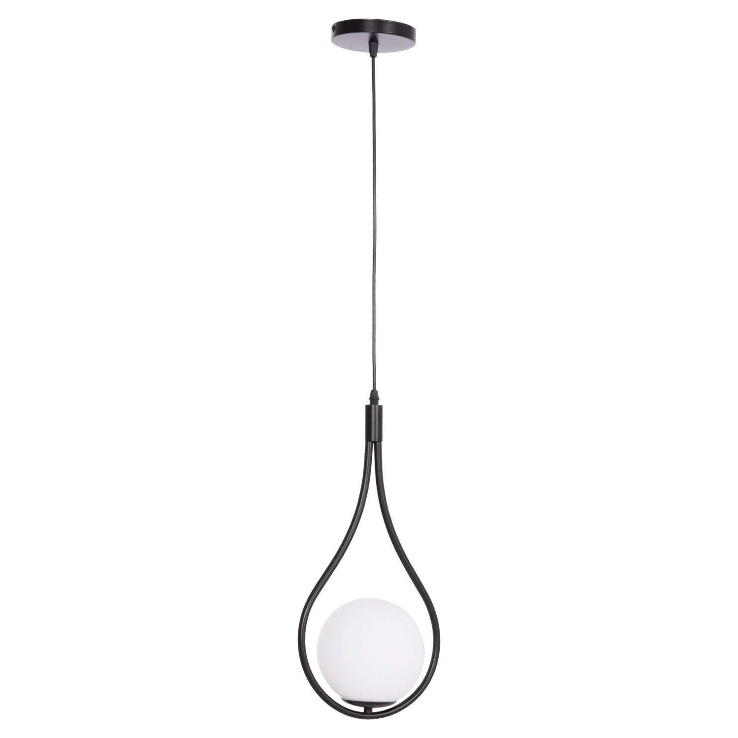 Таванна лампа  DROPLET черен цвят  23.5x12x147см