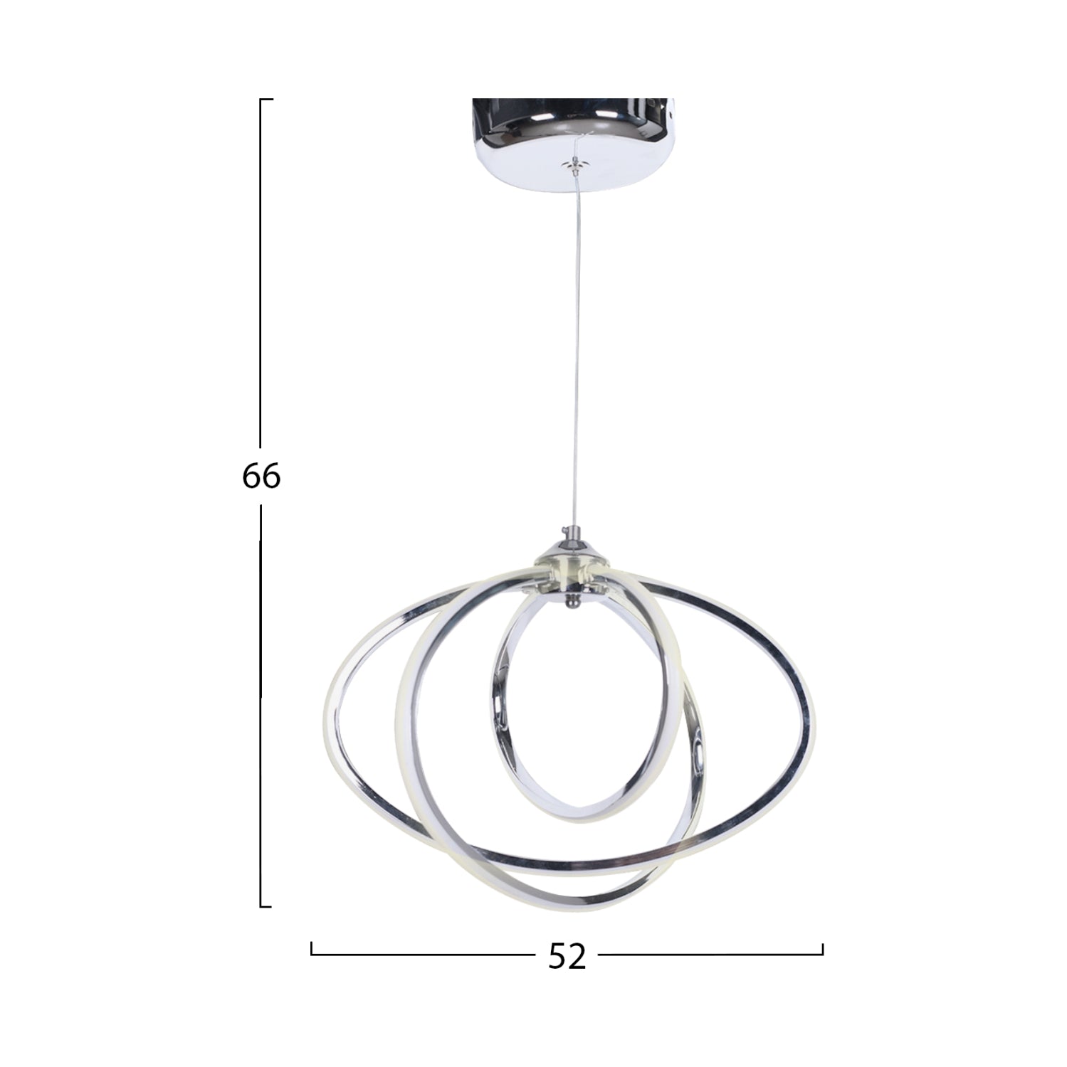 Таванна лампа 7508 бял цвят 52x66 см