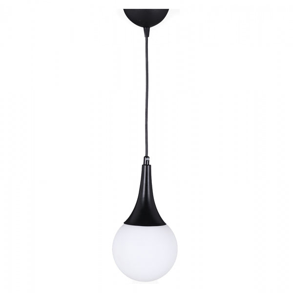 Таванна лампа 7517 черен-бял цвят 12x91 см.