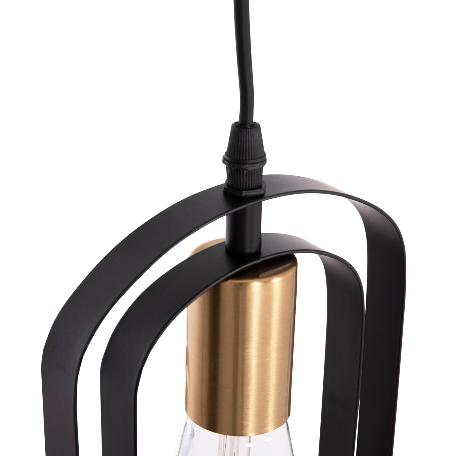 Таванна лампа  BIUT черен цвят Ф23x139см