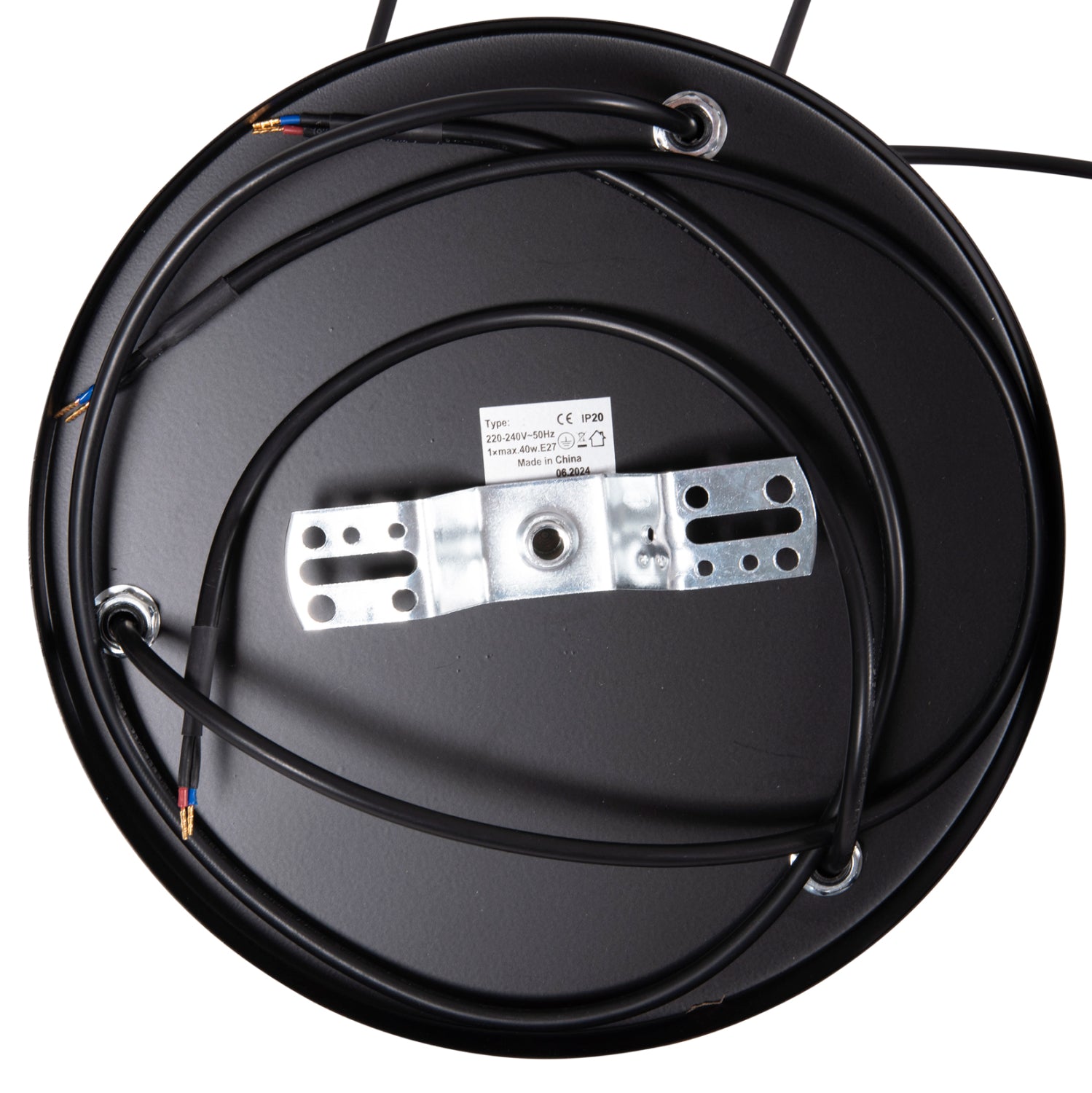 Таванна лампа  BIUT черен цвят Ф23x139см