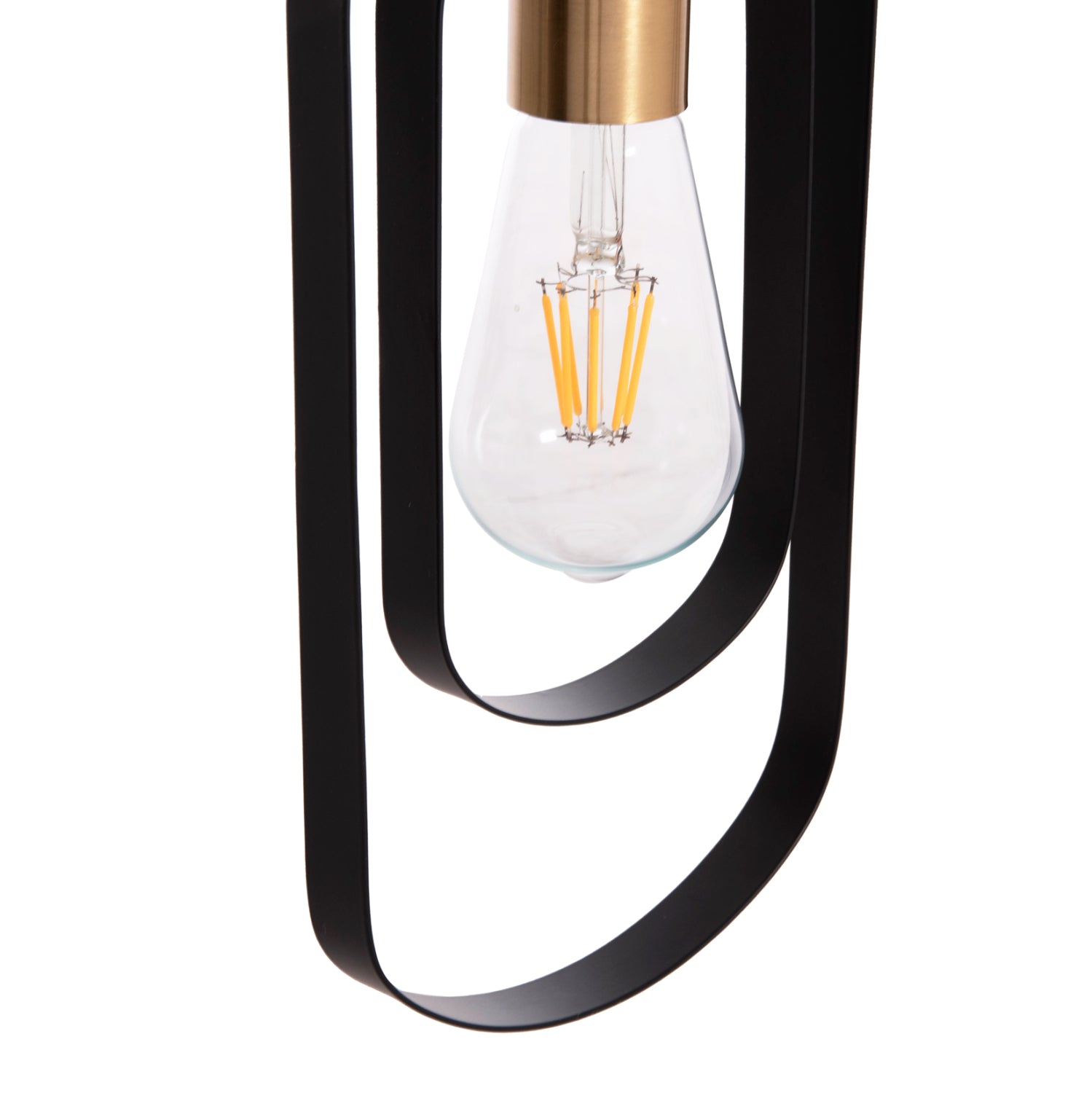 Таванна лампа  BIUT черен-златист цвят  80x6x138 см