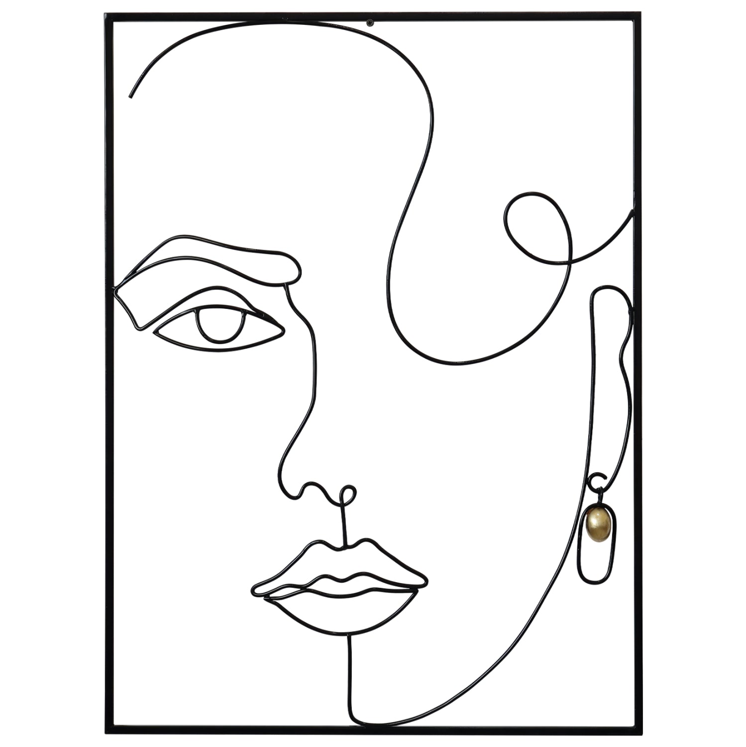 Декорация за стена женско лице 50.2x66.7x3.2