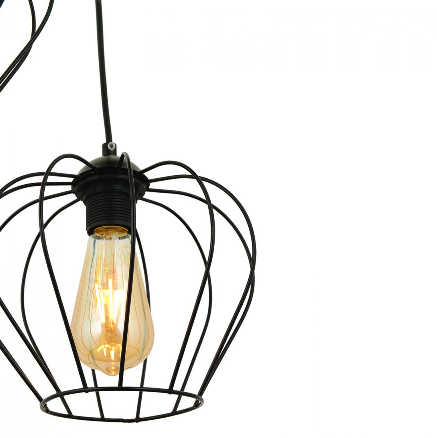 Таванна лампа  черен цвят 40x80