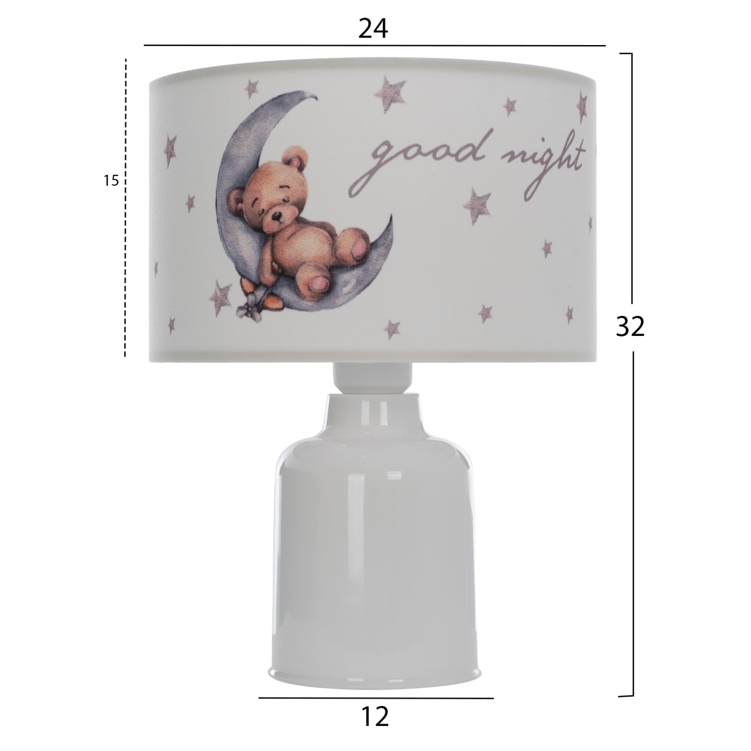 Детска настолна лампа  BALOO  φ24x32 см