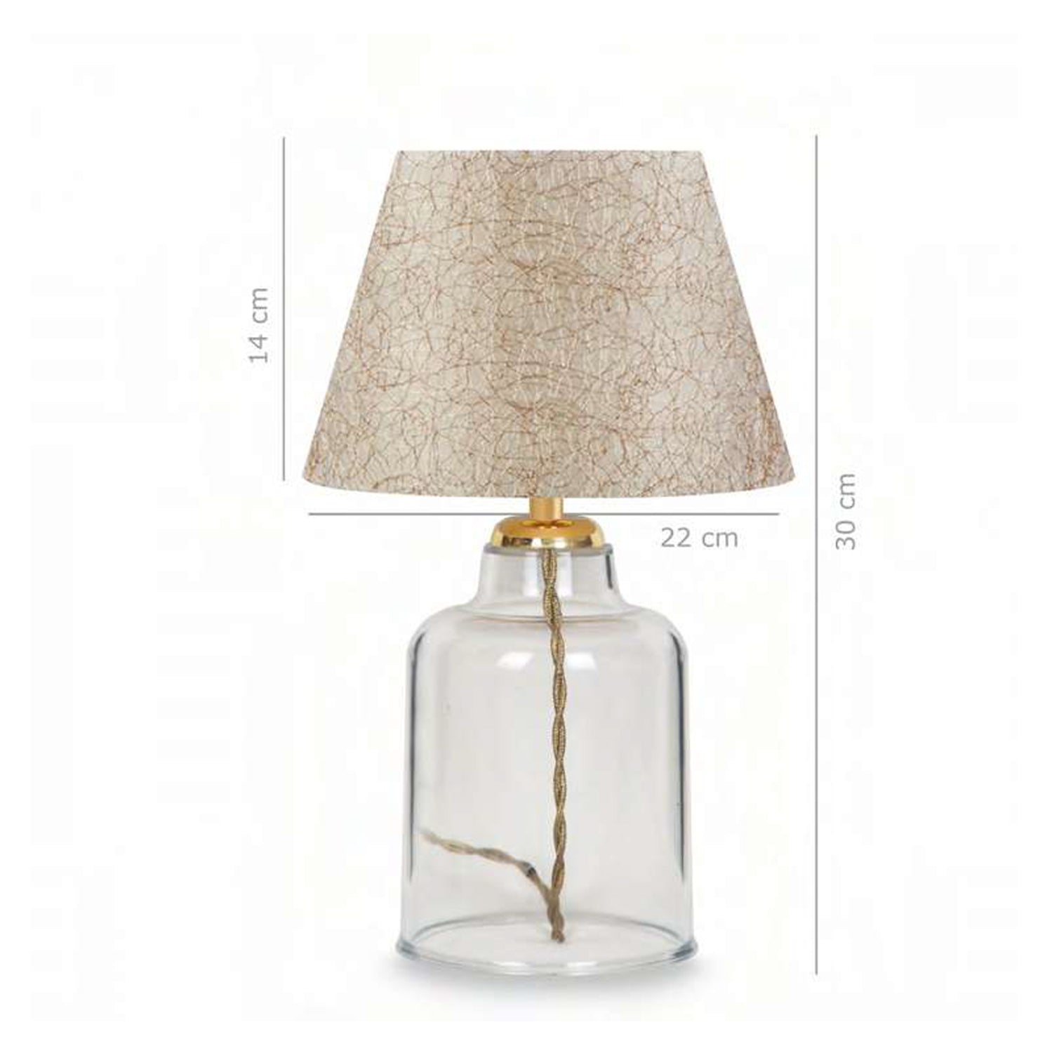 Кремава настолна лампа