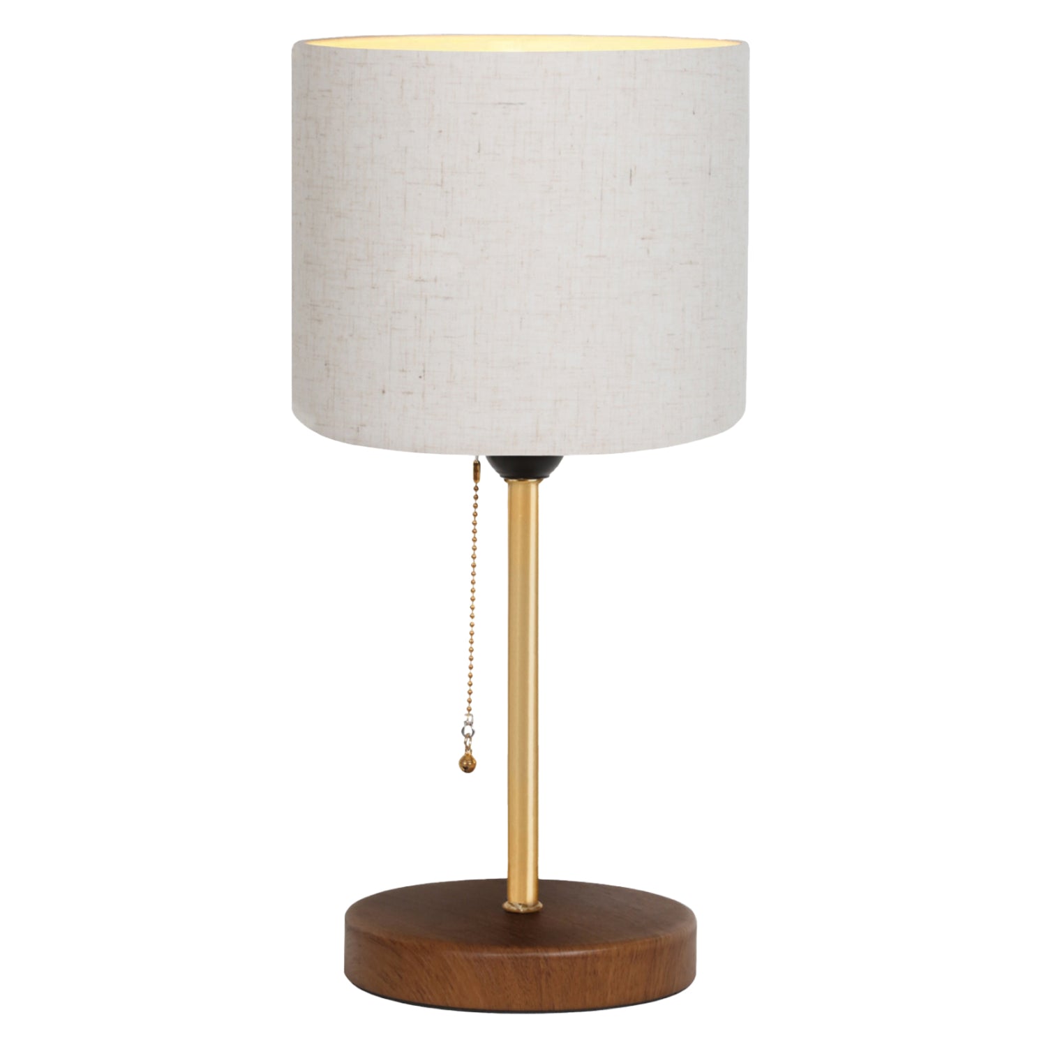 Настолна лампа 7597 златист-кремав цвят  φ19x44 см