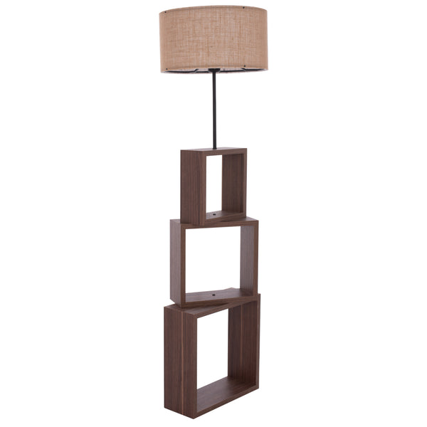 Подова лампа mdf орех кафяв d38x140 см.