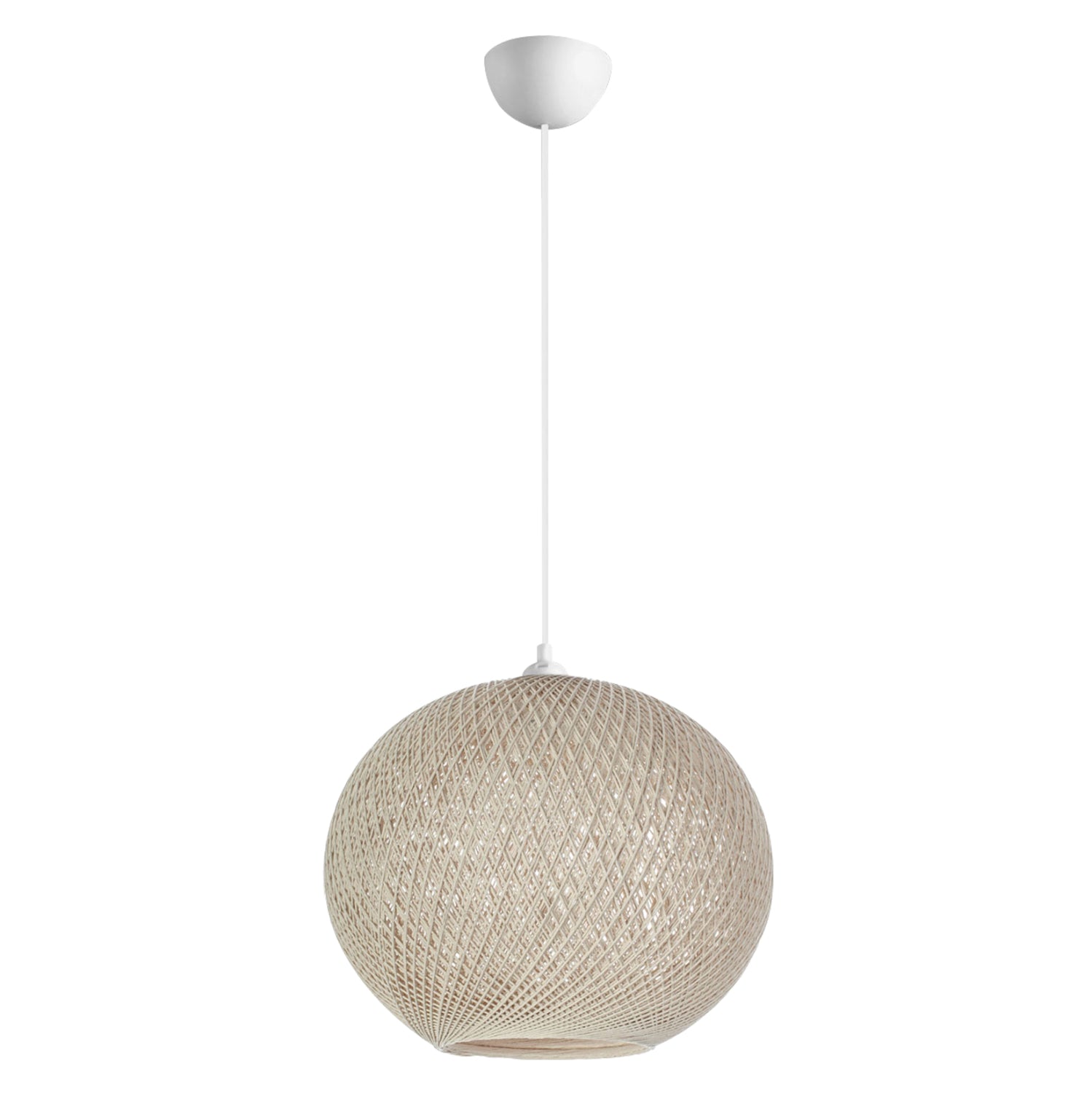 Висяща таванна лампа бежово φ20χ70ηсм