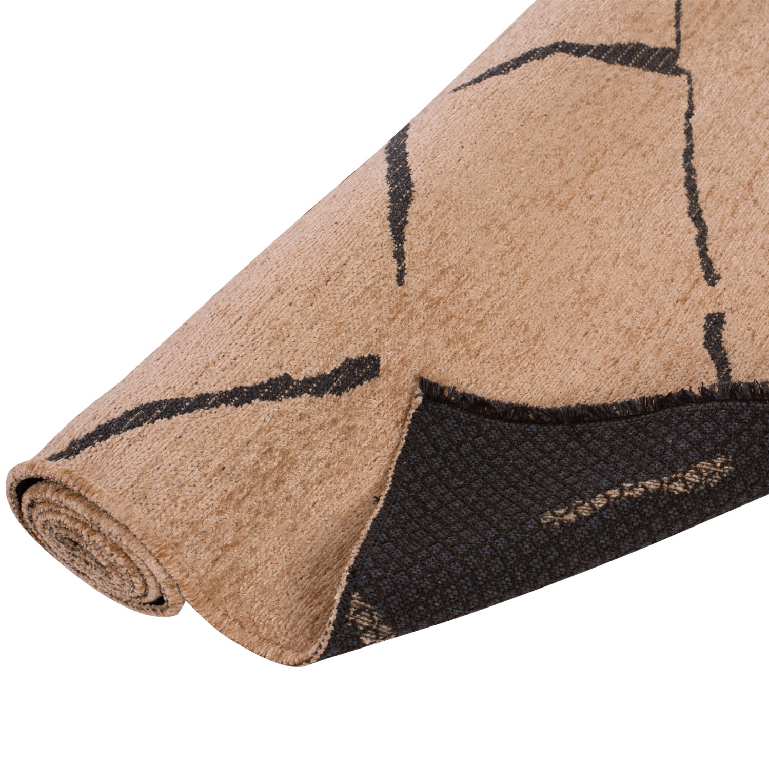 Килим Калиста бежов-черен цвят 160Χ230см
