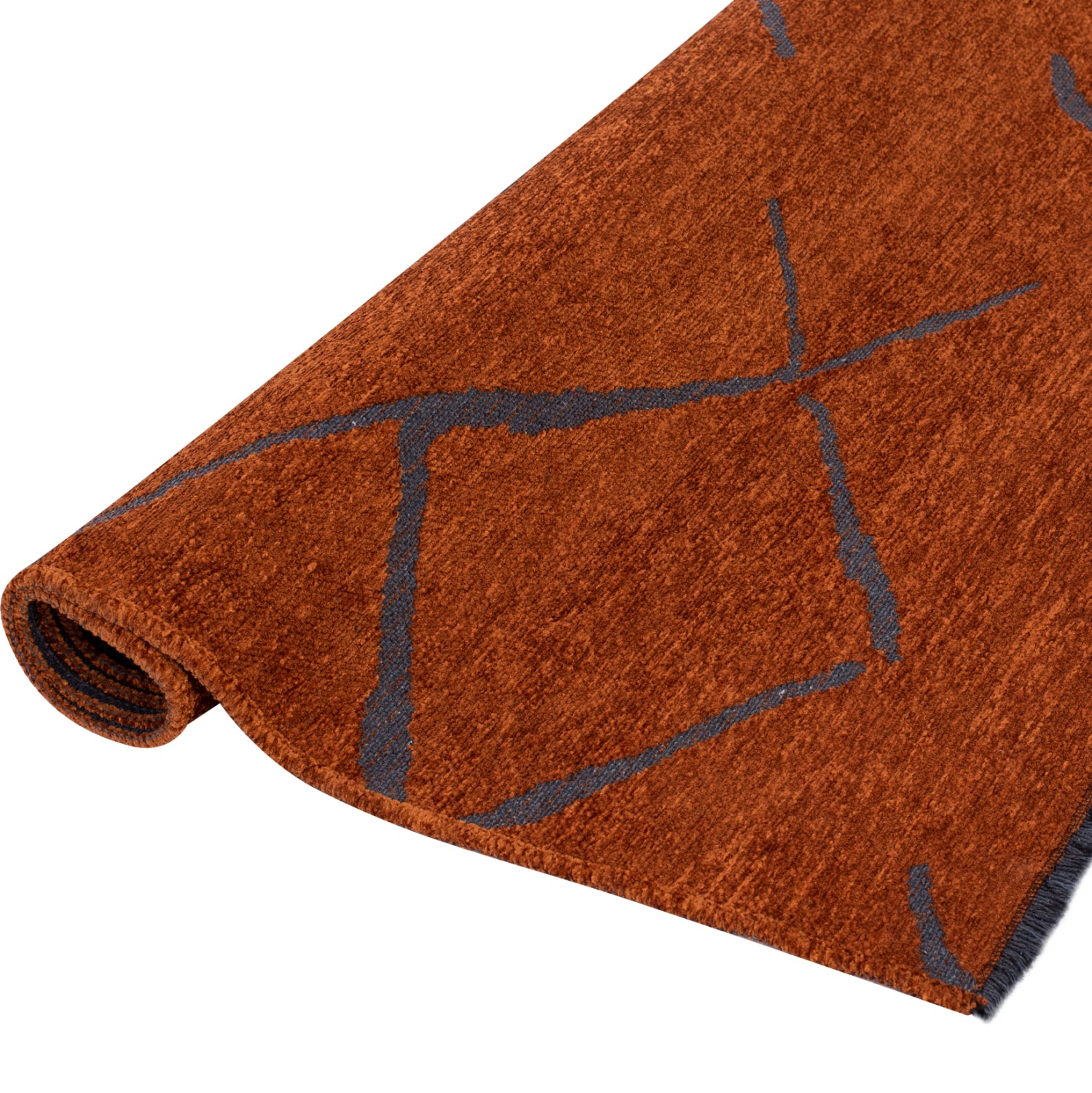 Килим 160х230 -цвят бронз-черен