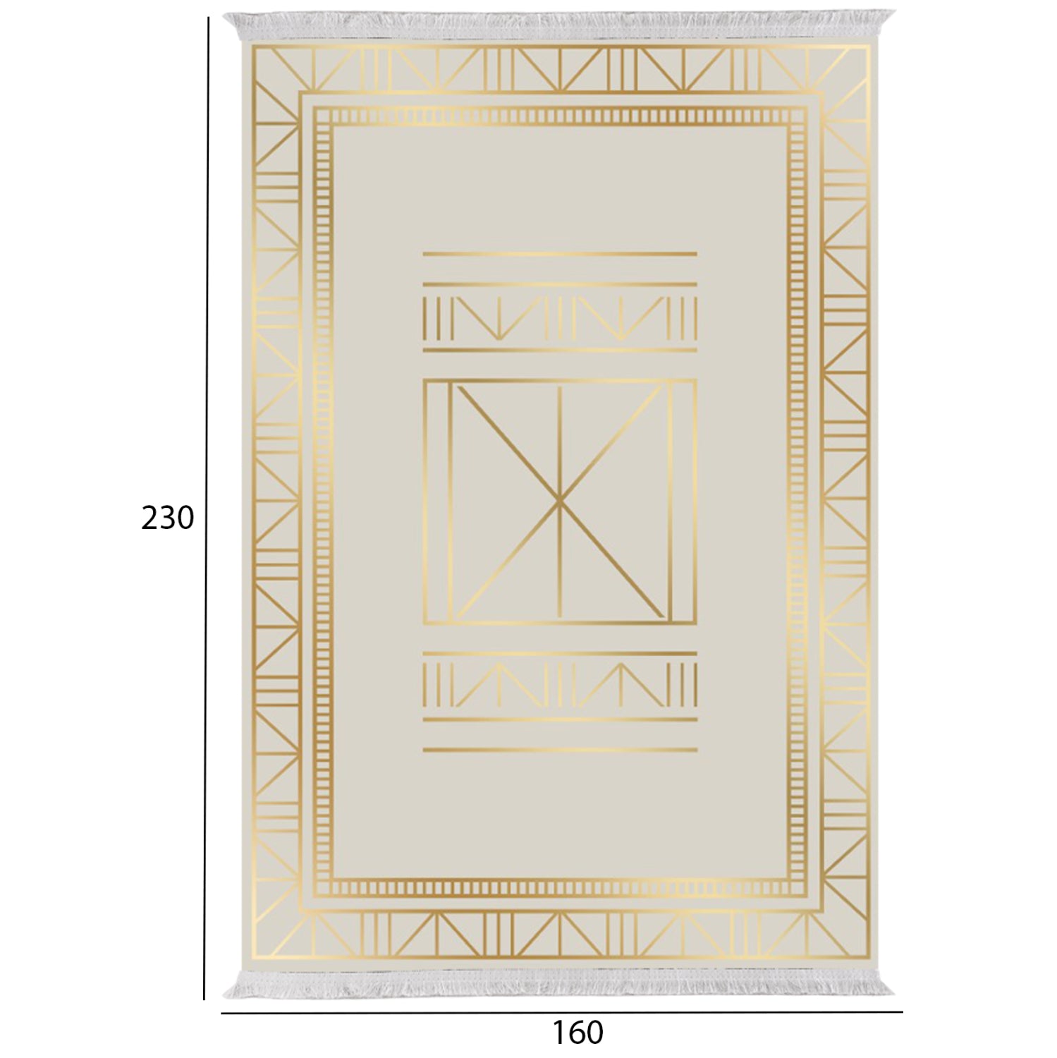 Килим Сиана бежов-златист цвят  160X230см