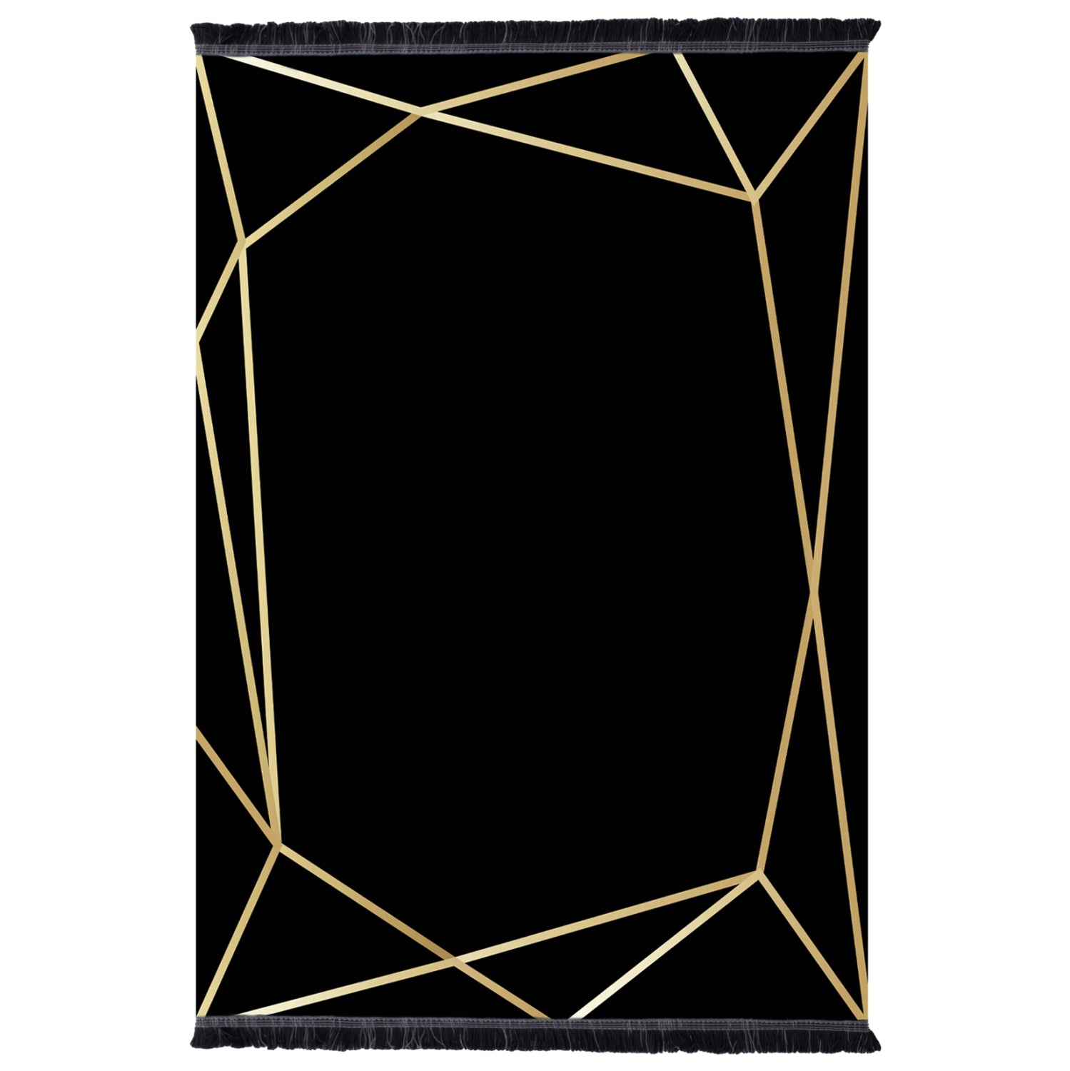 Килим 120х170 -цвят черен-златист