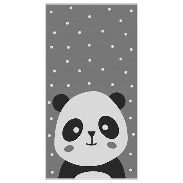Детски килим  панда серия KIDDER - сив 80x150 см