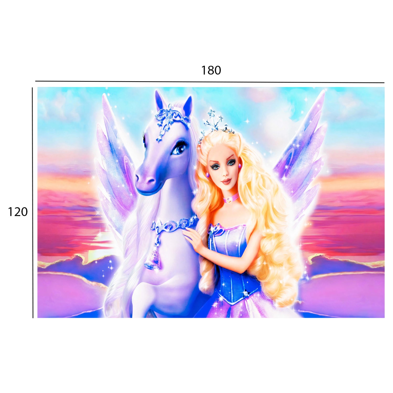 Детски килим Барбарина лилав-розов  120Χ180см